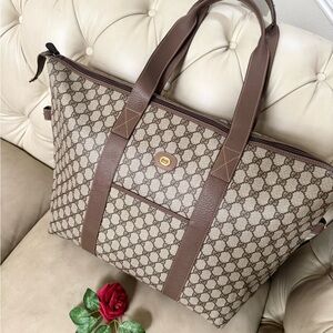 SOLD - 💎Authentic GUCCI GG Supreme Large Canvas Soft Travel Tote Bag